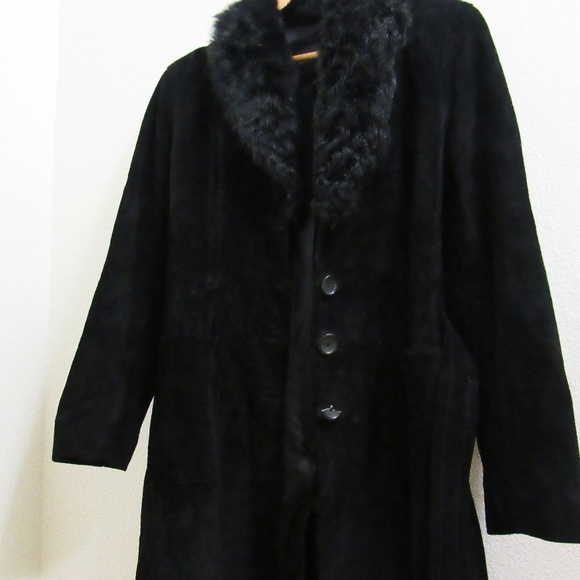 BANANA REPUBLIC Fur Collar Formal Trench Coat - Picture 4 of 8